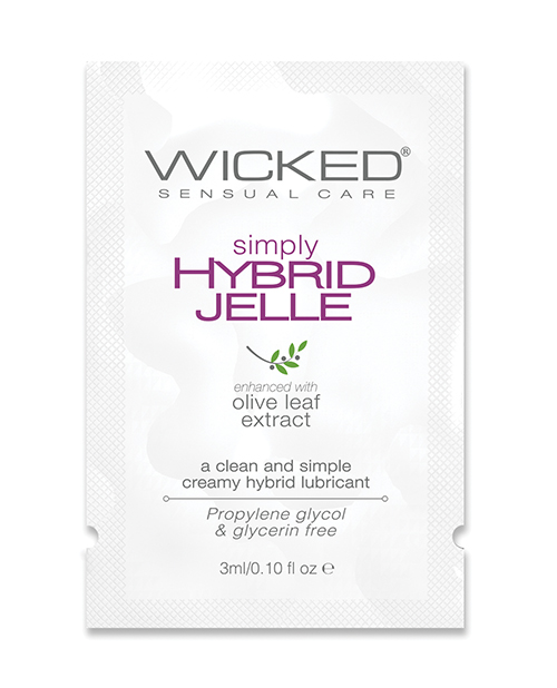 Wicked Sensual Care Simply Hybrid Jelle Lubricant - .1 oz
